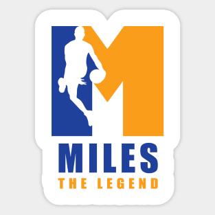 Miles Custom Player Basketball Your Name The Legend Sticker